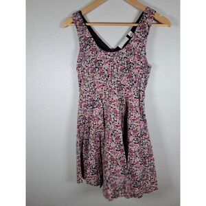 Kimchi & Blue Floral Mini Dress Pink Purple Ditsy Print Sleeveless Size S